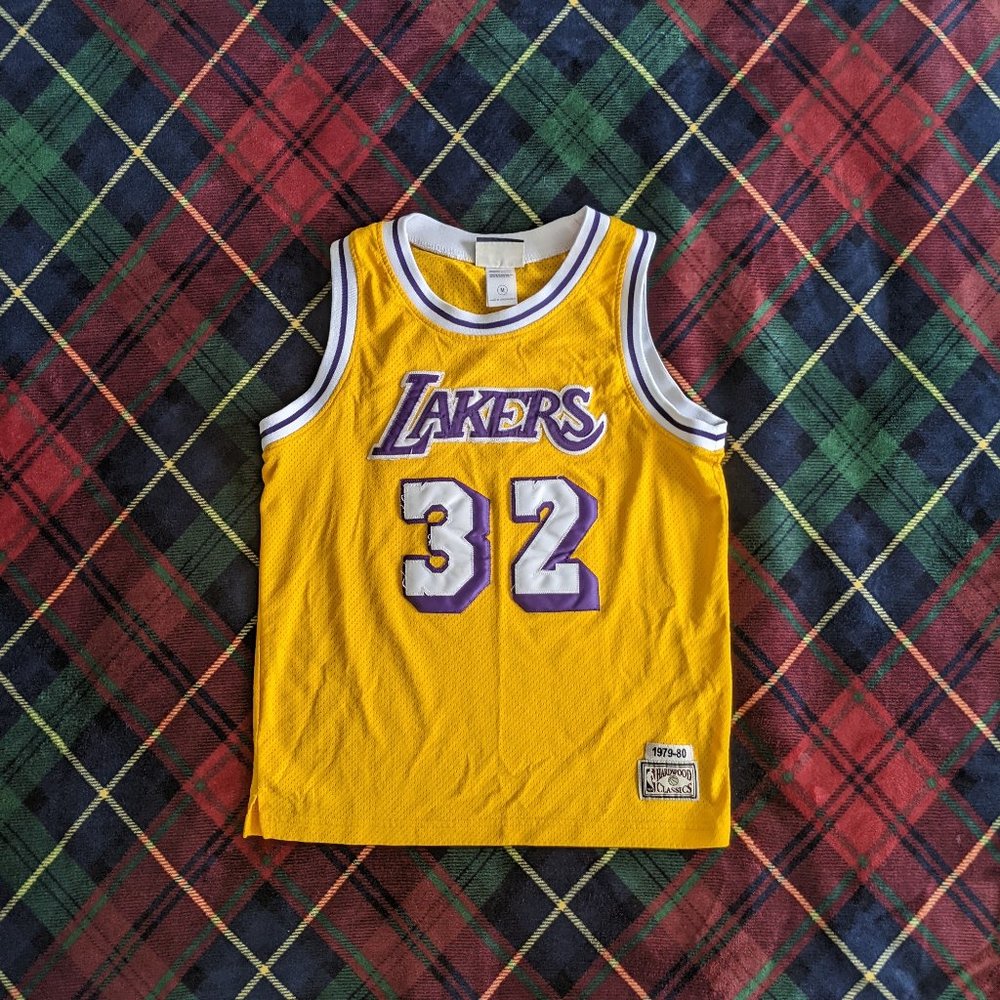 Unisex Hardwood Classics Magic Johnson LA Lakers Jersey - M